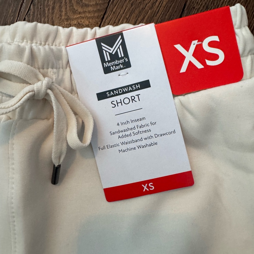 Sandwash Pull-On Athletic Shorts in Cream - XS - Picture 2 of 3